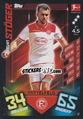 Cromo Kevin Stöger - German Fussball Bundesliga 2019-2020. Match Attax - Topps