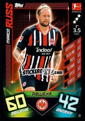Sticker Marco Russ - German Fussball Bundesliga 2019-2020. Match Attax n. 121 - Topps
