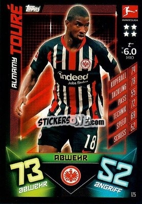 Sticker Almamy Touré - German Fussball Bundesliga 2019-2020. Match Attax n. 125 - Topps