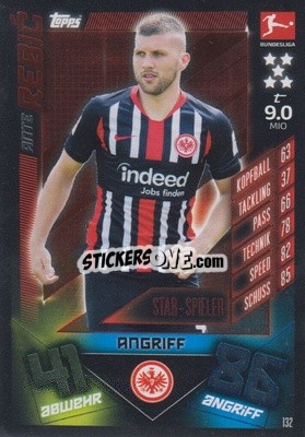 Sticker Ante Rebic - German Fussball Bundesliga 2019-2020. Match Attax n. 132 - Topps