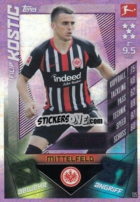 Figurina Filip Kostic - German Fussball Bundesliga 2019-2020. Match Attax - Topps