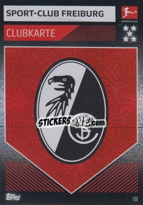 Sticker Clubkarte - German Fussball Bundesliga 2019-2020. Match Attax n. 136 - Topps