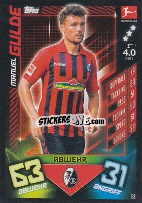 Cromo Manuel Gulde - German Fussball Bundesliga 2019-2020. Match Attax - Topps