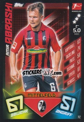 Sticker Amir Abrashi - German Fussball Bundesliga 2019-2020. Match Attax - Topps