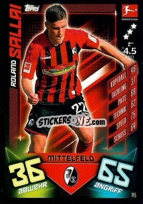 Figurina Roland Sallai - German Fussball Bundesliga 2019-2020. Match Attax - Topps