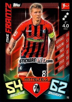 Sticker Mike Frantz - German Fussball Bundesliga 2019-2020. Match Attax - Topps