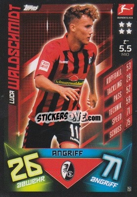 Cromo Luca Waldschmidt - German Fussball Bundesliga 2019-2020. Match Attax - Topps