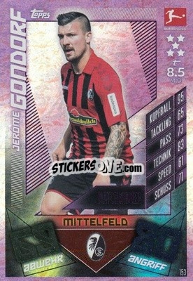 Sticker Jerome Gondorf - German Fussball Bundesliga 2019-2020. Match Attax n. 153 - Topps