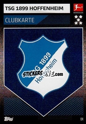 Sticker Clubkarte - German Fussball Bundesliga 2019-2020. Match Attax n. 154 - Topps