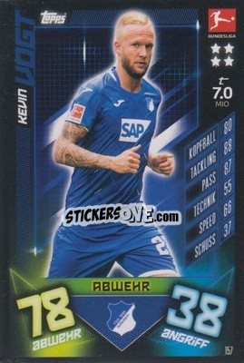 Sticker Kevin Vogt - German Fussball Bundesliga 2019-2020. Match Attax n. 157 - Topps