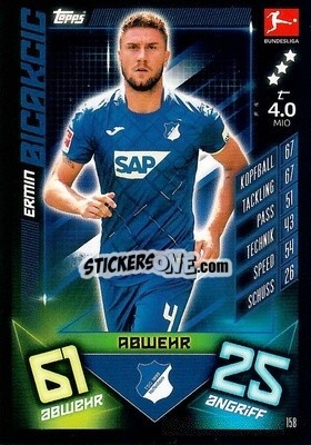 Sticker Ermin Bicakcic - German Fussball Bundesliga 2019-2020. Match Attax n. 158 - Topps