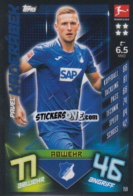 Sticker Pavel Kaderabek - German Fussball Bundesliga 2019-2020. Match Attax - Topps