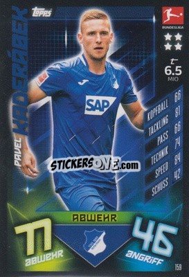 Sticker Pavel Kaderabek - German Fussball Bundesliga 2019-2020. Match Attax n. 159 - Topps