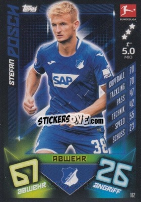 Sticker Stefan Posch - German Fussball Bundesliga 2019-2020. Match Attax n. 162 - Topps