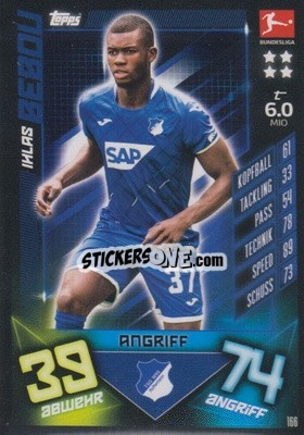 Sticker Ihlas Bebou - German Fussball Bundesliga 2019-2020. Match Attax n. 166 - Topps
