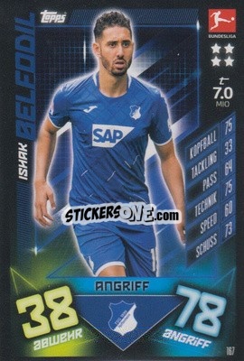 Figurina Ishak Belfodil - German Fussball Bundesliga 2019-2020. Match Attax - Topps