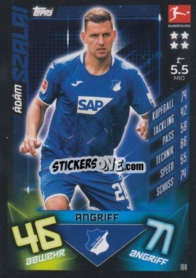 Sticker Ádám Szalai - German Fussball Bundesliga 2019-2020. Match Attax n. 168 - Topps