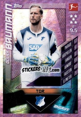 Cromo Oliver Baumann - German Fussball Bundesliga 2019-2020. Match Attax - Topps