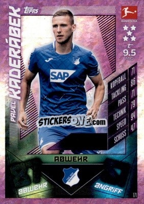 Cromo Pavel Kaderabek - German Fussball Bundesliga 2019-2020. Match Attax - Topps