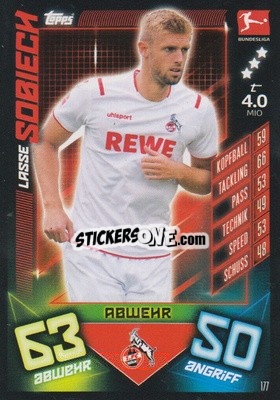 Figurina Lasse Sobiech - German Fussball Bundesliga 2019-2020. Match Attax - Topps