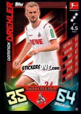 Figurina Dominick Drexler - German Fussball Bundesliga 2019-2020. Match Attax - Topps