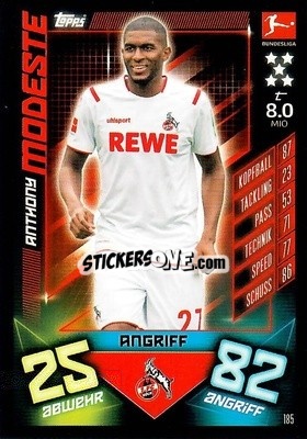Sticker Anthony Modeste - German Fussball Bundesliga 2019-2020. Match Attax n. 185 - Topps