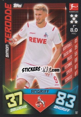 Figurina Simon Terodde - German Fussball Bundesliga 2019-2020. Match Attax - Topps