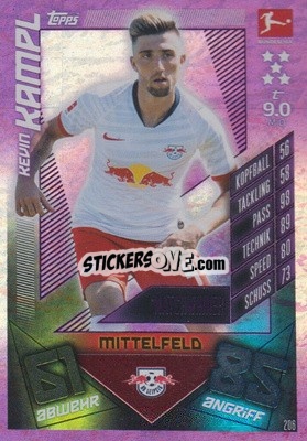 Sticker Kevin Kampl - German Fussball Bundesliga 2019-2020. Match Attax n. 206 - Topps