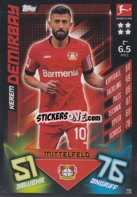 Figurina Kerem Demirbay - German Fussball Bundesliga 2019-2020. Match Attax - Topps