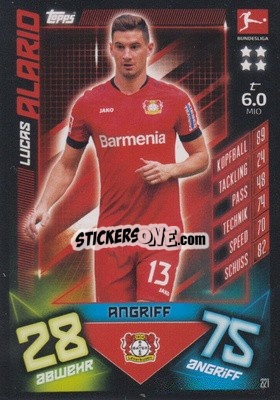 Figurina Lucas Alario - German Fussball Bundesliga 2019-2020. Match Attax - Topps