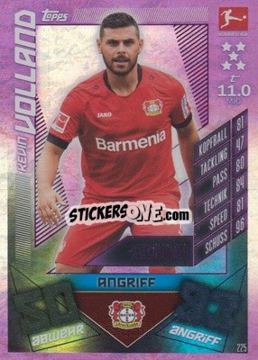 Sticker Kevin Volland - German Fussball Bundesliga 2019-2020. Match Attax n. 225 - Topps