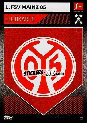 Sticker Clubkarte - German Fussball Bundesliga 2019-2020. Match Attax n. 226 - Topps