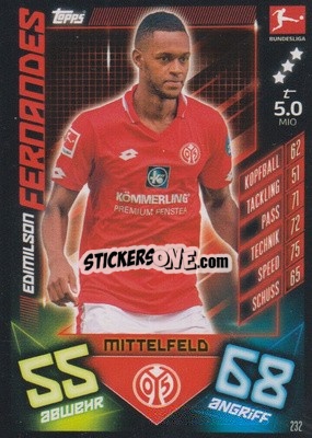 Sticker Edimilson Fernandes - German Fussball Bundesliga 2019-2020. Match Attax - Topps