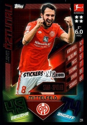 Sticker Levin Öztunali - German Fussball Bundesliga 2019-2020. Match Attax - Topps