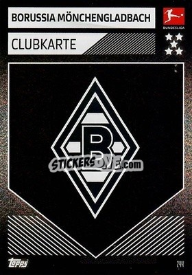 Sticker Clubkarte - German Fussball Bundesliga 2019-2020. Match Attax n. 244 - Topps