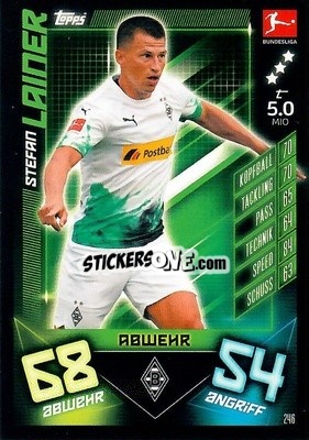 Figurina Stefan Lainer - German Fussball Bundesliga 2019-2020. Match Attax - Topps