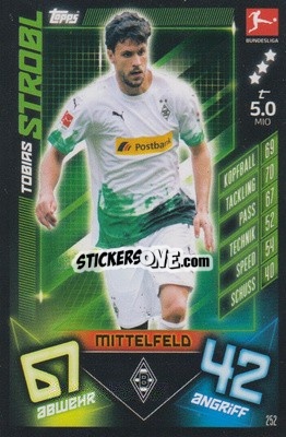 Sticker Tobias Strobl - German Fussball Bundesliga 2019-2020. Match Attax - Topps