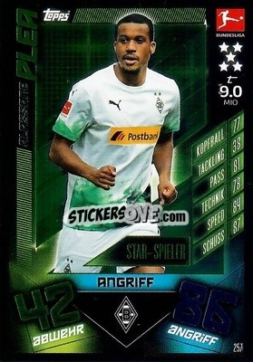 Sticker Alassane Plea - German Fussball Bundesliga 2019-2020. Match Attax n. 257 - Topps