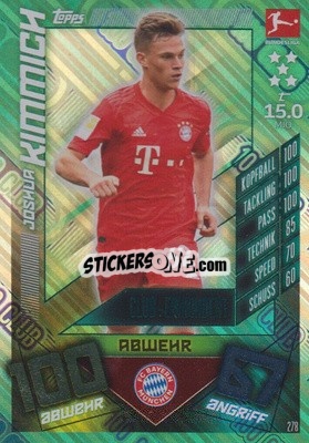 Sticker Joshua Kimmich - German Fussball Bundesliga 2019-2020. Match Attax n. 278 - Topps