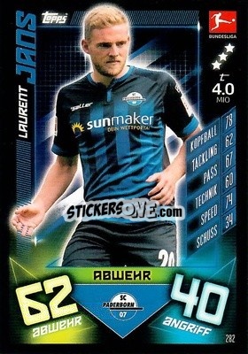 Cromo Laurent Jans - German Fussball Bundesliga 2019-2020. Match Attax - Topps