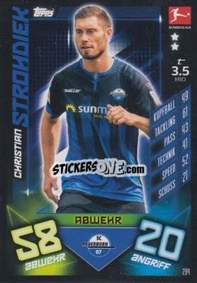 Cromo Christian Strohdiek - German Fussball Bundesliga 2019-2020. Match Attax - Topps