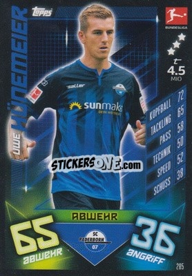 Sticker Uwe Hünemeier - German Fussball Bundesliga 2019-2020. Match Attax - Topps