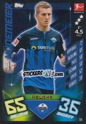 Sticker Uwe Hünemeier - German Fussball Bundesliga 2019-2020. Match Attax n. 285 - Topps