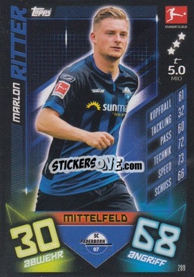 Sticker Marlon Ritter - German Fussball Bundesliga 2019-2020. Match Attax - Topps