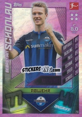 Sticker Sebastian Schonlau - German Fussball Bundesliga 2019-2020. Match Attax - Topps