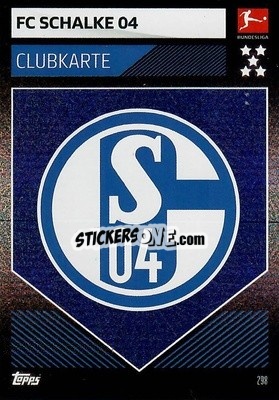 Sticker Clubkarte - German Fussball Bundesliga 2019-2020. Match Attax n. 298 - Topps