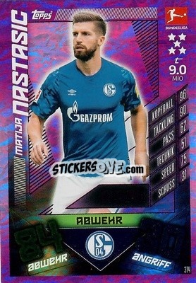 Cromo Matija Nastasic - German Fussball Bundesliga 2019-2020. Match Attax - Topps