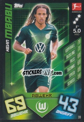Sticker Kevin Mbabu - German Fussball Bundesliga 2019-2020. Match Attax n. 319 - Topps