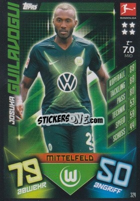 Sticker Josuha Guilavogui - German Fussball Bundesliga 2019-2020. Match Attax n. 324 - Topps