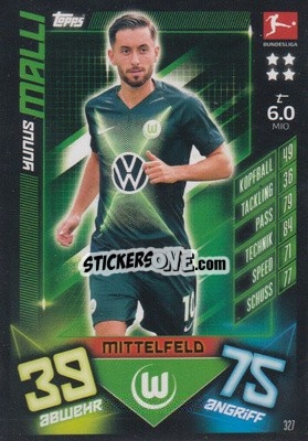 Cromo Yunus Malli - German Fussball Bundesliga 2019-2020. Match Attax - Topps